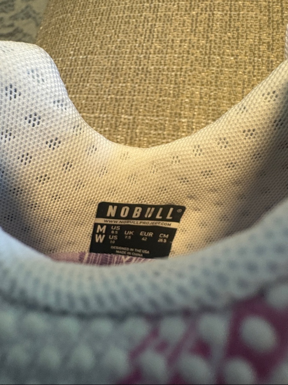 NOBULL Pink White Floral Athletic Shoes - Picture 8 of 8